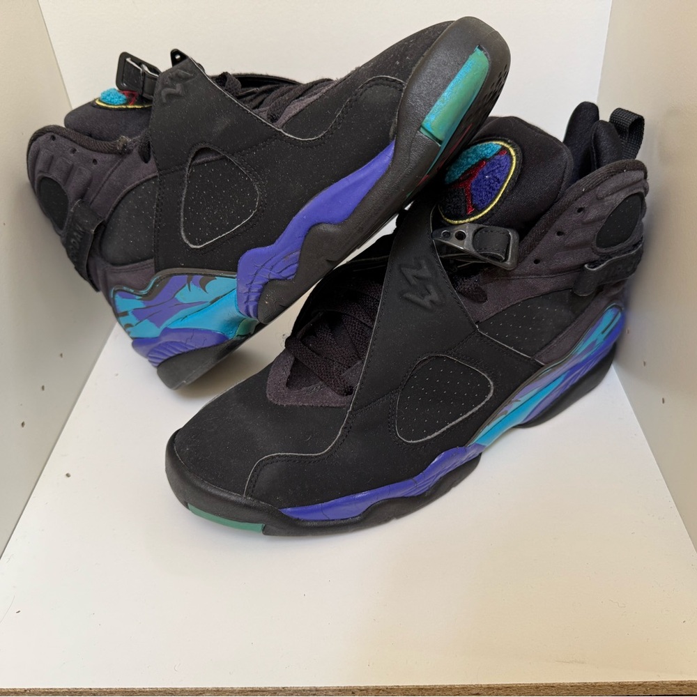 USED - Nike Air Jordan 8 Retro VIII Mid Aqua size 10 brand new 2007